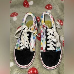 Vans Kids Colorful Checkered Sneakers